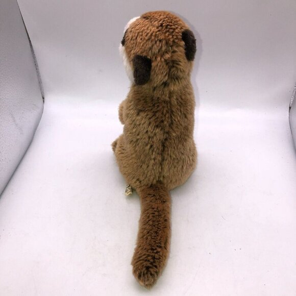 WWF Meerkat Plush Stuffed Animal 8" Teddy Bear Toy Tan Brown Cream Standing - Picture 4 of 10